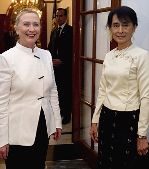 Clinton Myanmar Sun Kyi